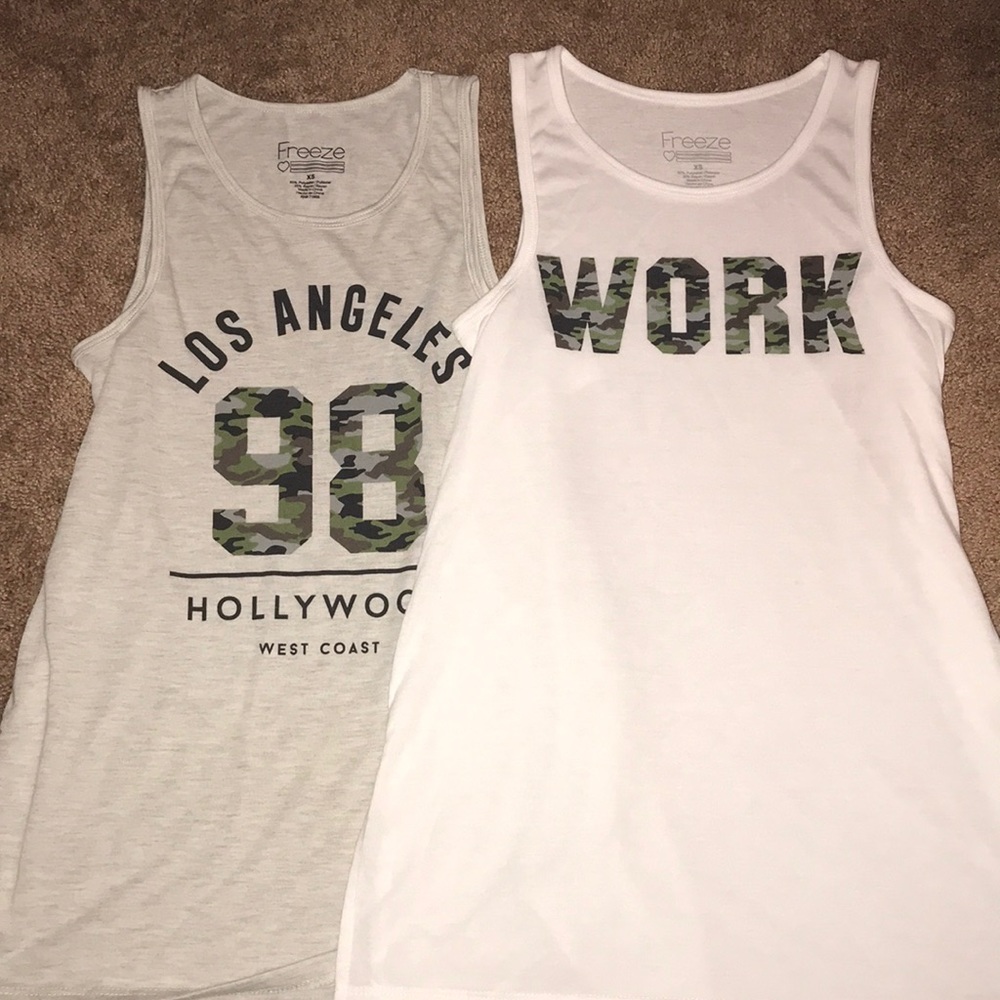 XS workout tops. $10 for both